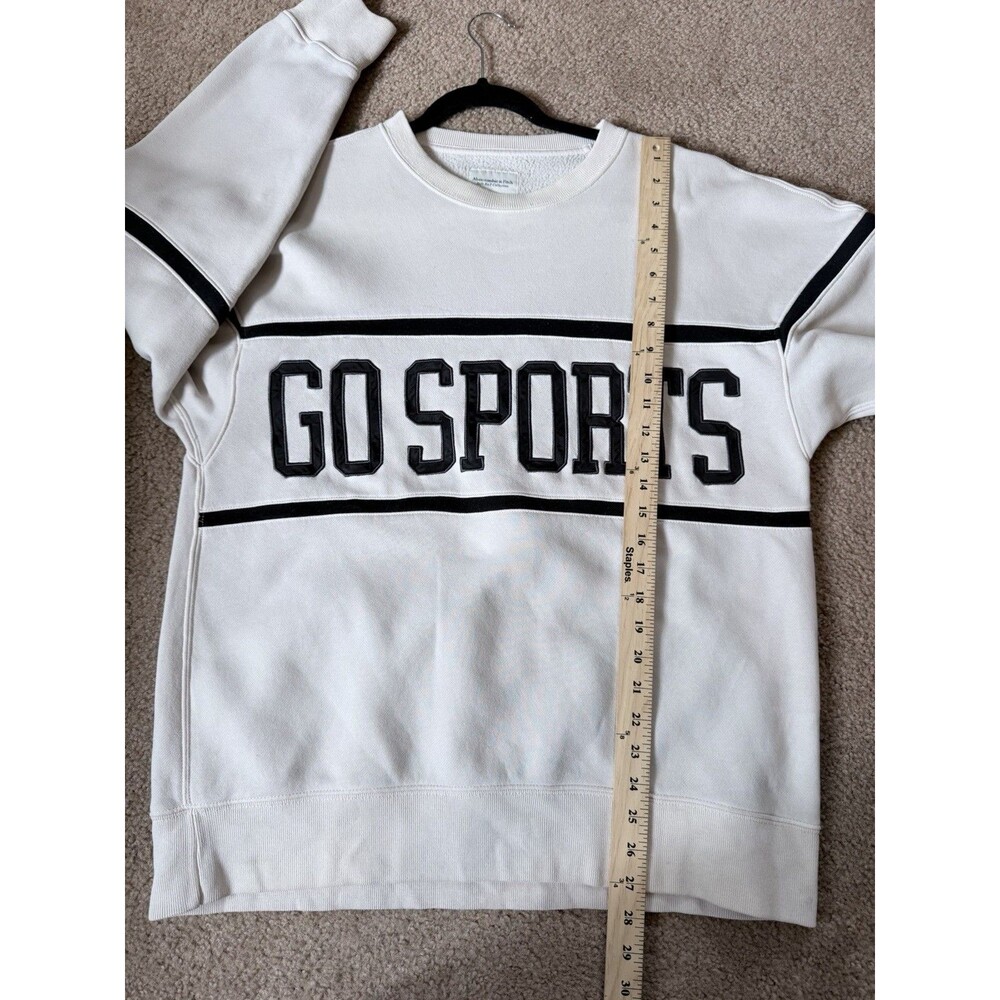 Abercrombie & Fitch Go Sports Sweatshirt Womens Medium Oversized Crewneck - Picture 4 of 12